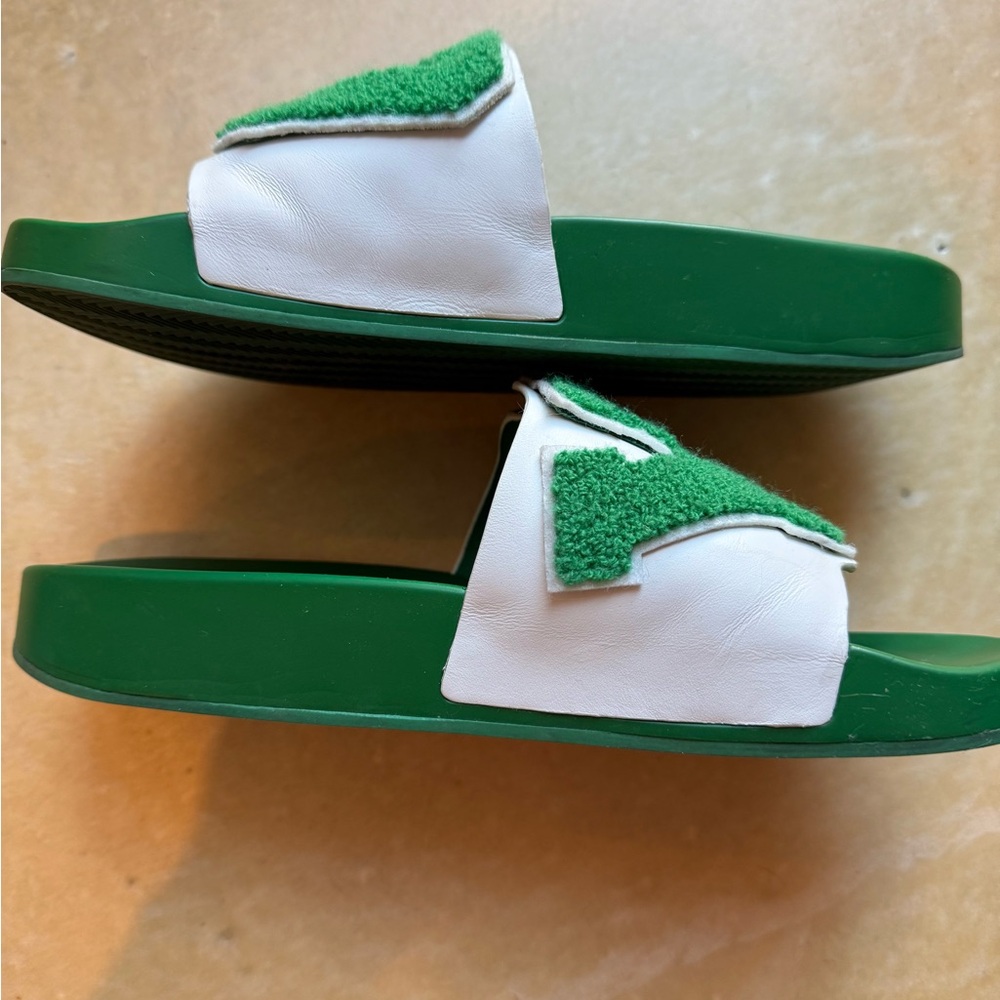Tory Burch Sport Green LOVE Slides SZ 8 - Picture 3 of 10